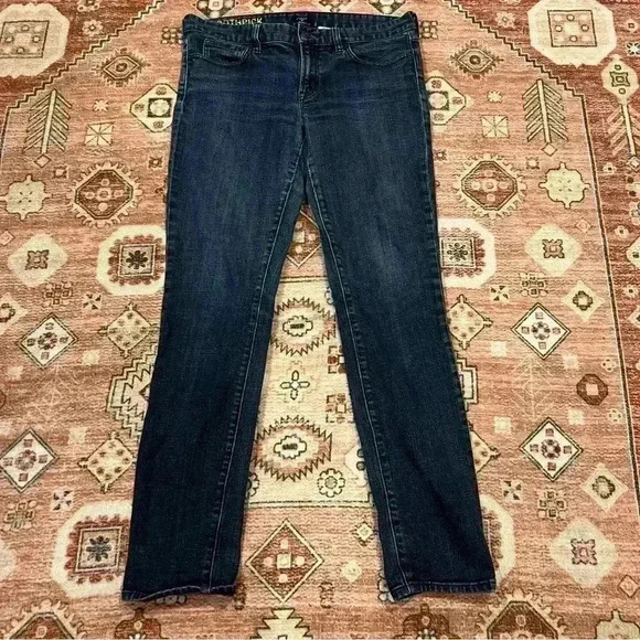 J. Crew Toothpick Dark Wash Skinny Jeans - Picture 1 of 4
